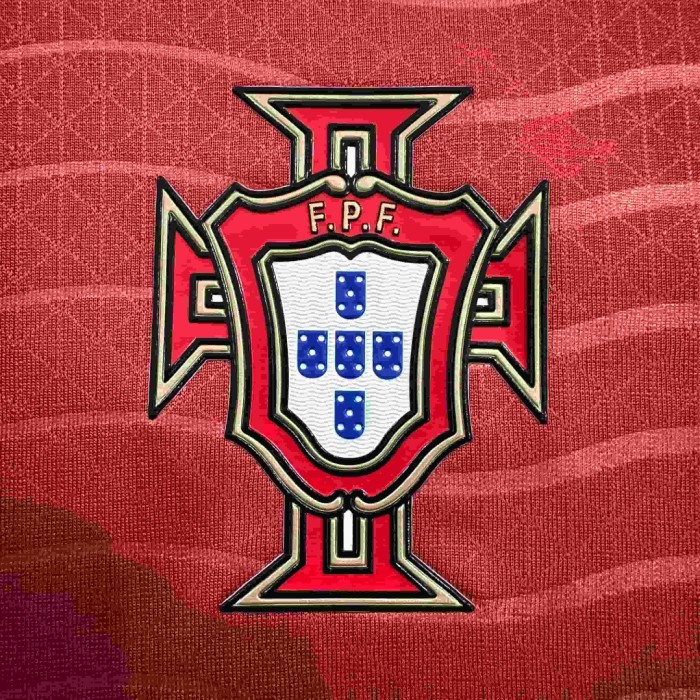 2026/2027 Burgundy Wave Pattern Portugal Home Jersey 2 Kind 28898443