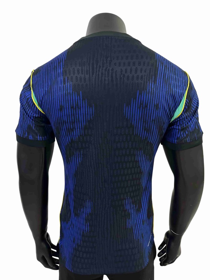 2026/2027 Blue Black Gradient Brazil Away Authentic Jersey 28898444
