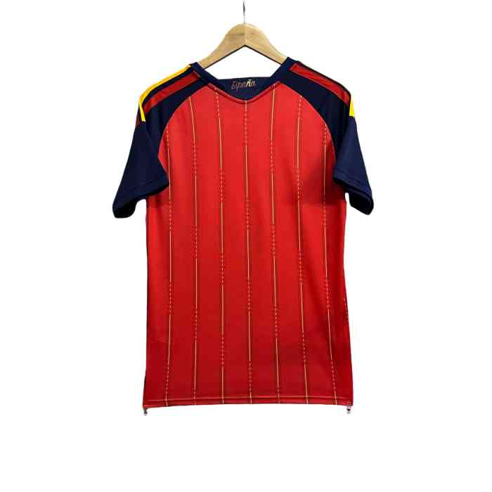 2026/2027 Red with Yellow Stripes Spain Home Jersey 2 Kind 28898435