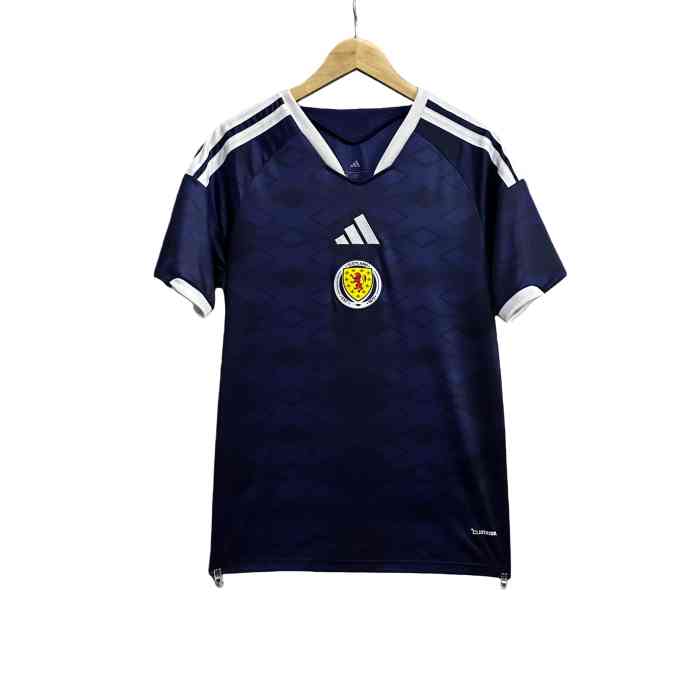 2026/2027 Navy Blue with Rhombus Jacquard Pattern Scotland Home Replica Jersey 28898427