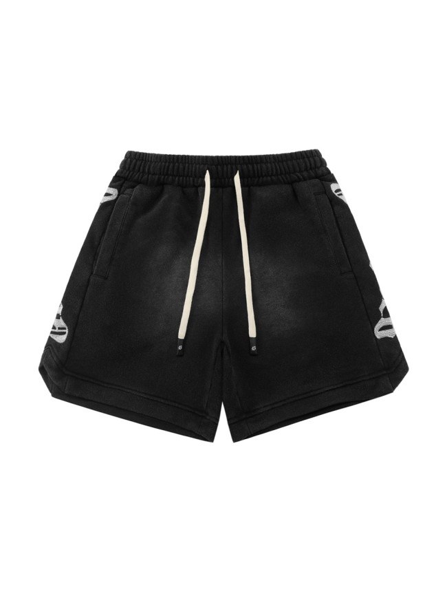 Side Knitted Logo Embroidered Shorts 4 colors 28900068