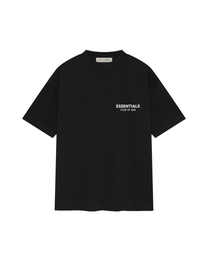 [Big & Tall for weights up to 220 lbs]1:1 quality version 3D Velvet Rubber Letter Print Tee & Shorts Set 2 colors 28917617