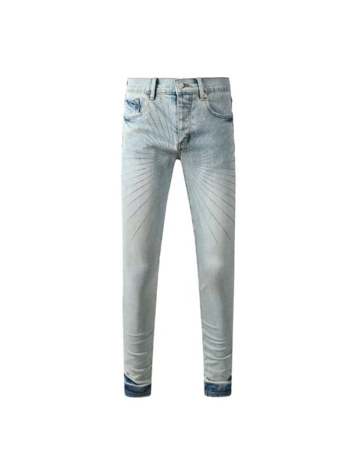 1:1 quality version Ray Fine Rhinestone Blue Jeans 28920255