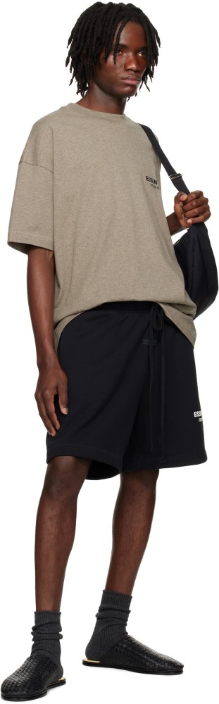 [Big & Tall for weights up to 220 lbs]1:1 quality version 3D Velvet Rubber Letter Print Tee & Shorts Set 2 colors 28917617