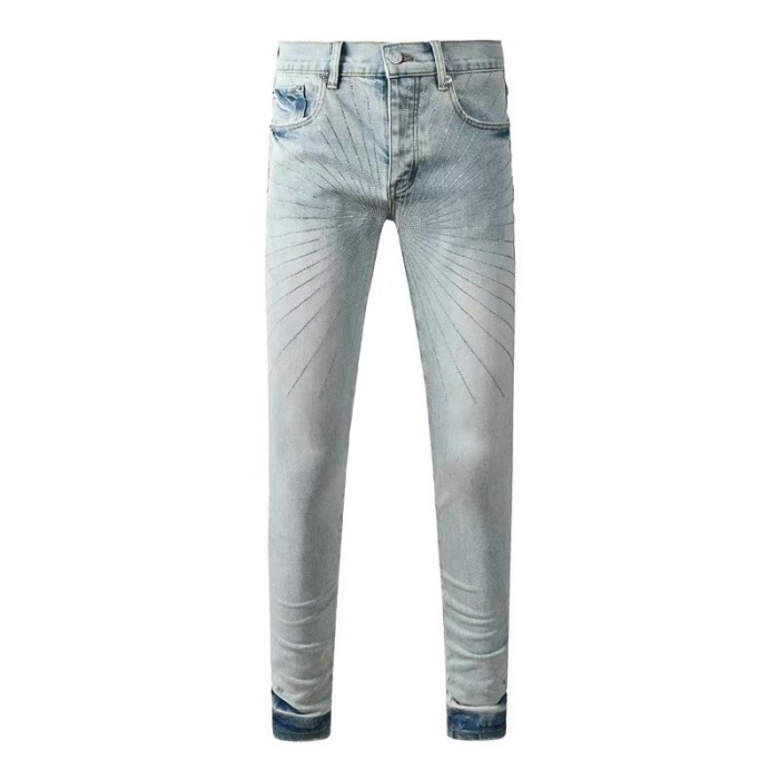 1:1 quality version Ray Fine Rhinestone Blue Jeans 28920255