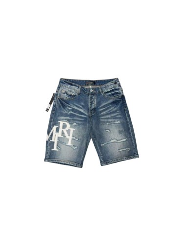 1:1 quality version Classic White Logo Patch Denim Shorts 28920244