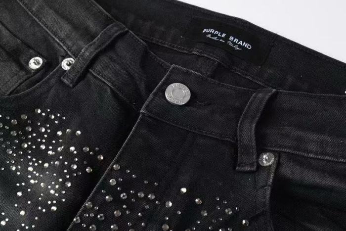 1:1 quality version Star Dot Cross P-Shape Rhinestone Jeans 28920257