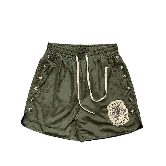 Badge Towel Embroidery Hooded Shirt & Shorts Set 3 colors 28925617