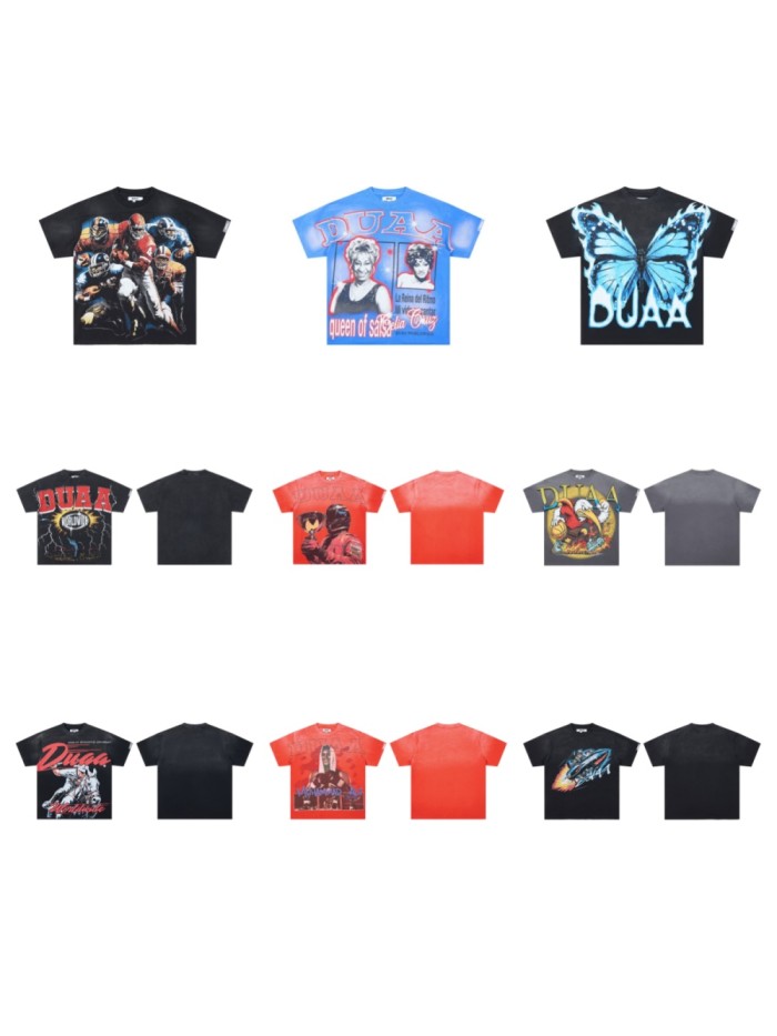 Vintage Rhinestone Studded Distressed Print Washed Tee 9 colors 28929696