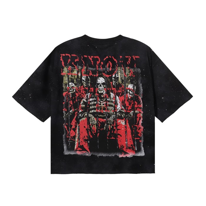 No Discipline F-Terry Cropped Print Tee 2 colors 28930873