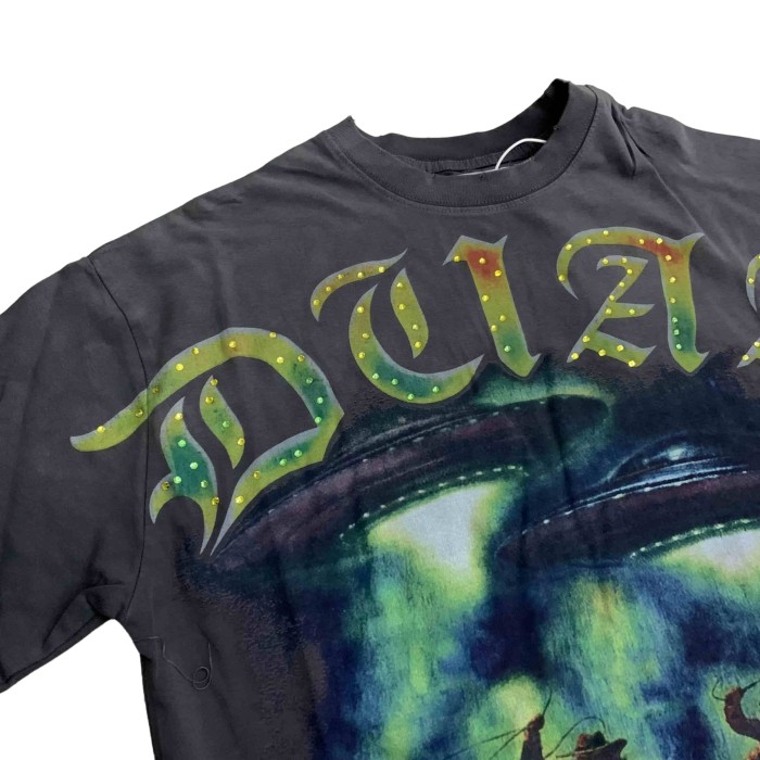 UFO Cowboy Rhinestone Print Washed Tee 28930931