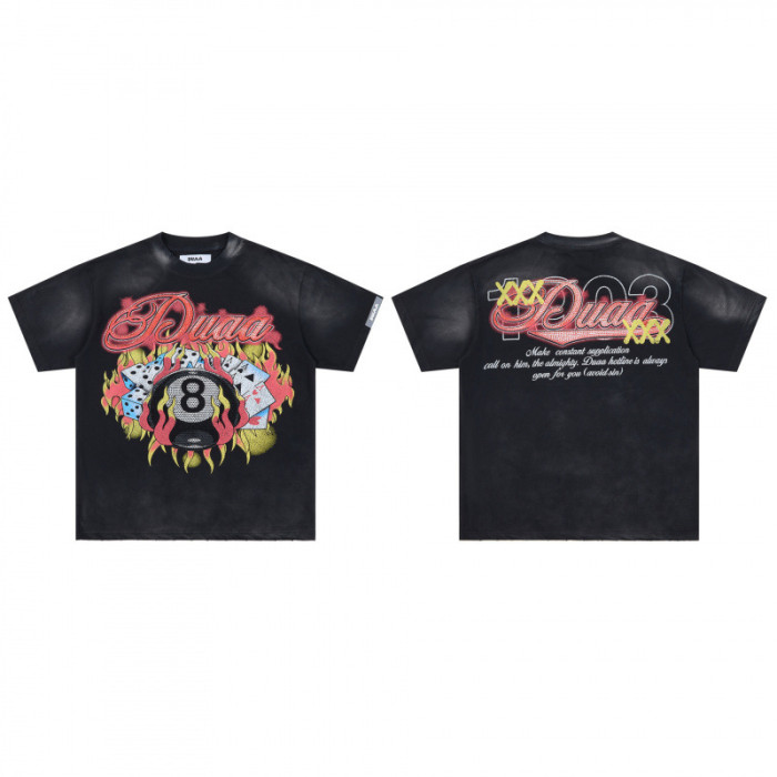 Hip-Hop Street Print Washed Tee 12 colors 28929517