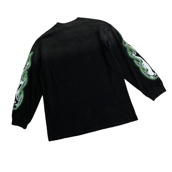 Latest Fashion Streetwear Rhinestone Long-Sleeve T-Shirt 28930897