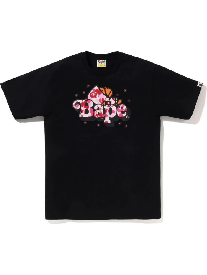 Sakura Camouflage Cartoon Monkey Print tee 2 colors 28961279