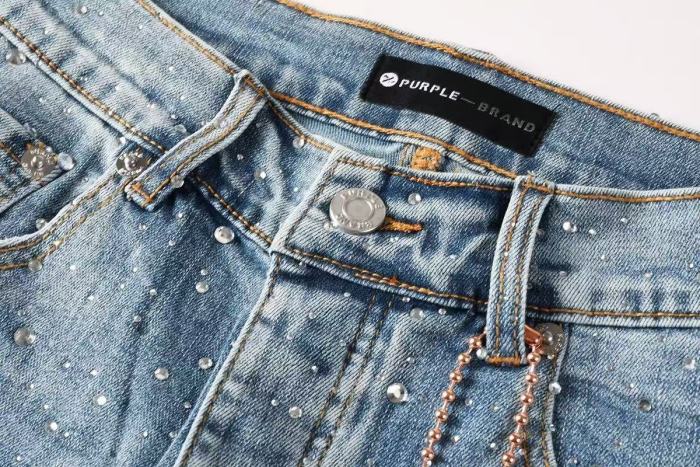 1:1 quality version Starry Sky Rhinestone Slim Fit Jeans 28963941