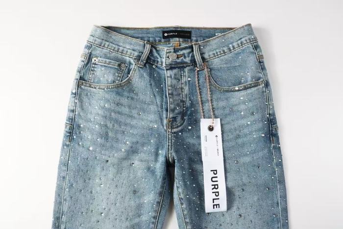 1:1 quality version Starry Sky Rhinestone Slim Fit Jeans 28963941