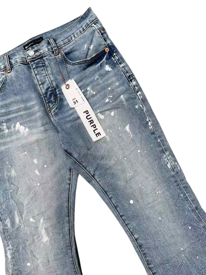1:1 quality version White Paint Graffiti Flared Jeans 28963944