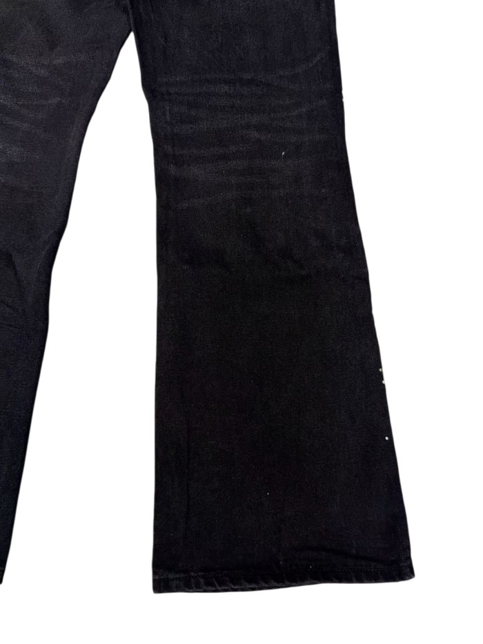 1:1 quality version Bone Patch Studded Flared Jeans 28963945