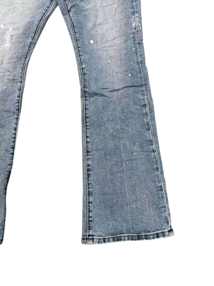 1:1 quality version White Paint Graffiti Flared Jeans 28963944
