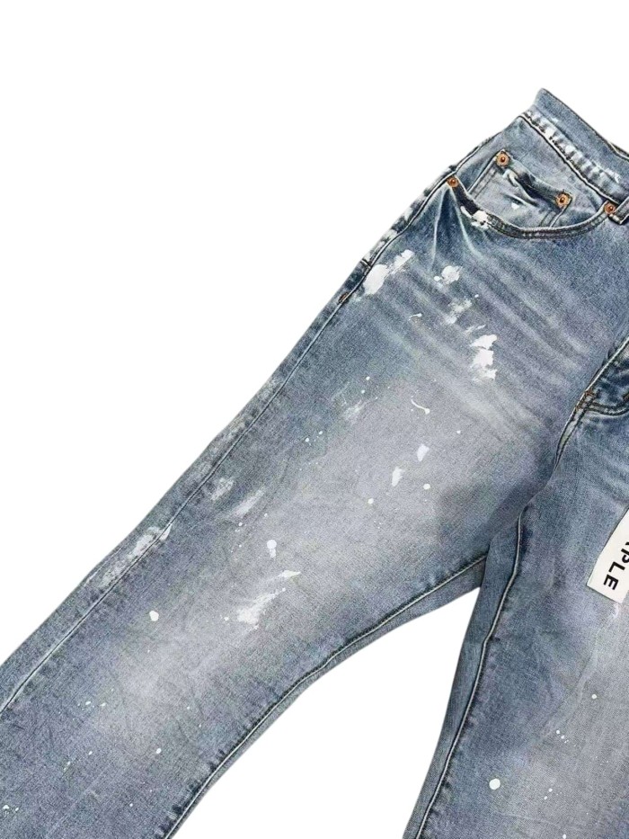 1:1 quality version White Paint Graffiti Flared Jeans 28963944