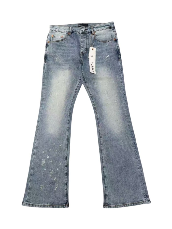 1:1 quality version Four-pointed Star Tiny Rhinestone Jeans 2 colors 28883214