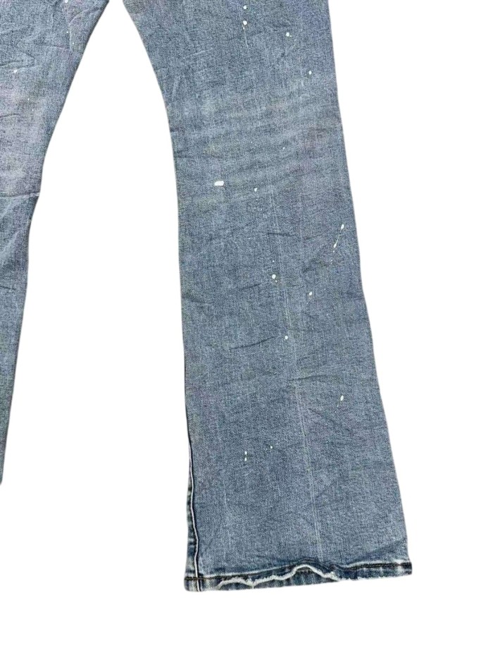 1:1 quality version White Paint Graffiti Flared Jeans 28963944