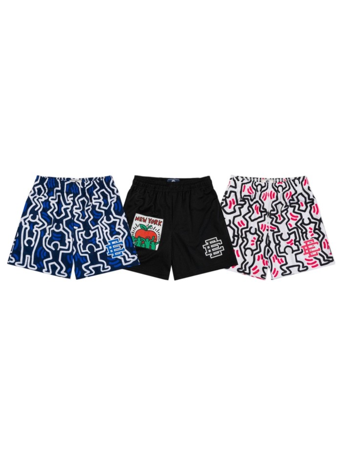 1:1 quality version Art Graffiti Co-Branded Print Mesh Shorts 3 colors 28969518