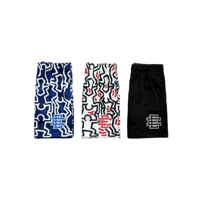 1:1 quality version Art Graffiti Co-Branded Print Mesh Shorts 3 colors 28969518