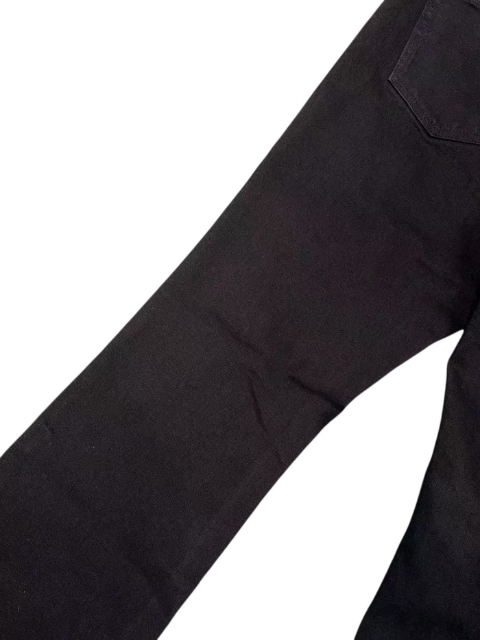 1:1 quality version Rhombus Geometry Hot Drilling Slightly Flared Jeans 3 colors 28972577