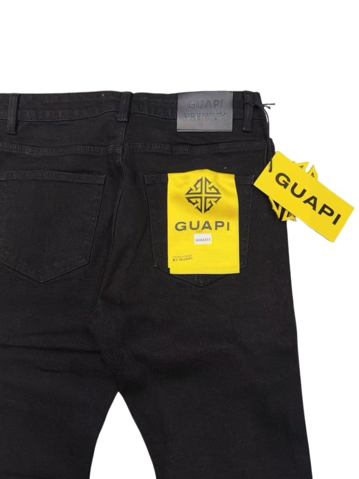 1:1 quality version Rhombus Geometry Hot Drilling Slightly Flared Jeans 3 colors 28972577