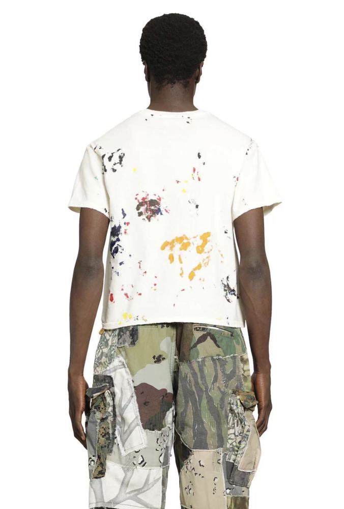 [Big & Tall for weights up to 260 lbs]1:1 quality version Smudged Hand-Painted Apricot Print Tee 28971887