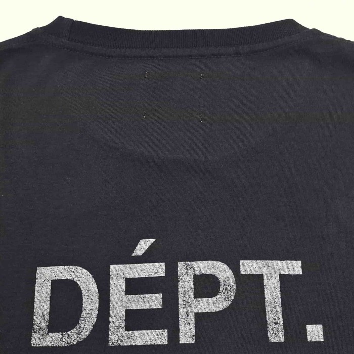 [Big & Tall for weights up to 260 lbs]1:1 quality version Vertical Large French Letter Print Washed Tee 2 colors 28971602