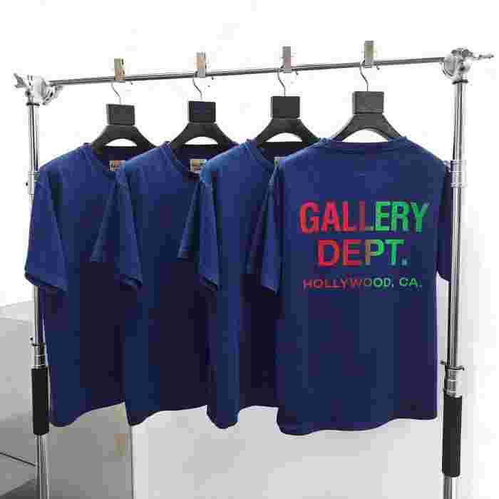 [Big & Tall for weights up to 260 lbs]1:1 quality version Fake Pocket Gradient Letter Print Tee 28971600