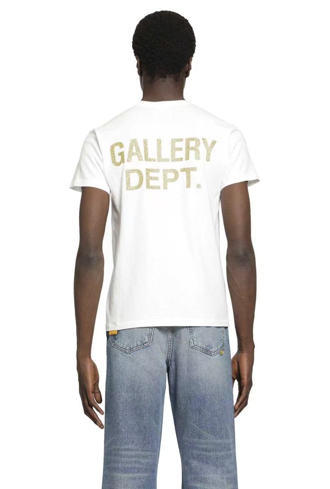 [Big & Tall for weights up to 260 lbs]1:1 quality version Back Gold Foil Basic Print Tee 28971598