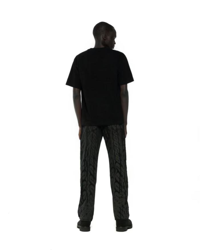 [Big & Tall for weights up to 220 lbs]1:1 quality version Black Letters Black Mesh Black Print Tee 28971638