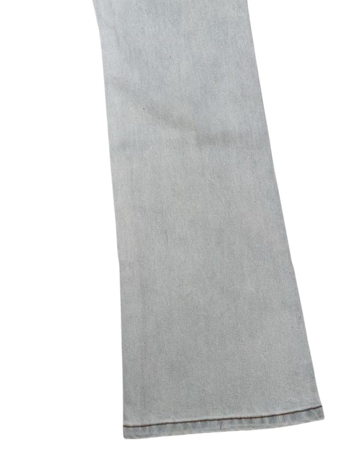 1:1 quality version Rhombus Geometry Hot Drilling Slightly Flared Jeans 3 colors 28972577