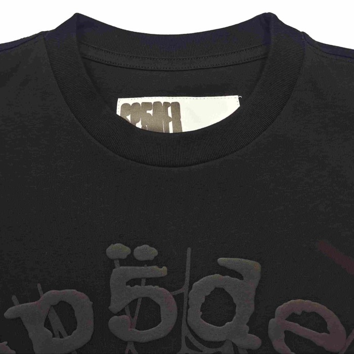 [Big & Tall for weights up to 220 lbs]1:1 quality version Black Letters Black Mesh Black Print Tee 28971638