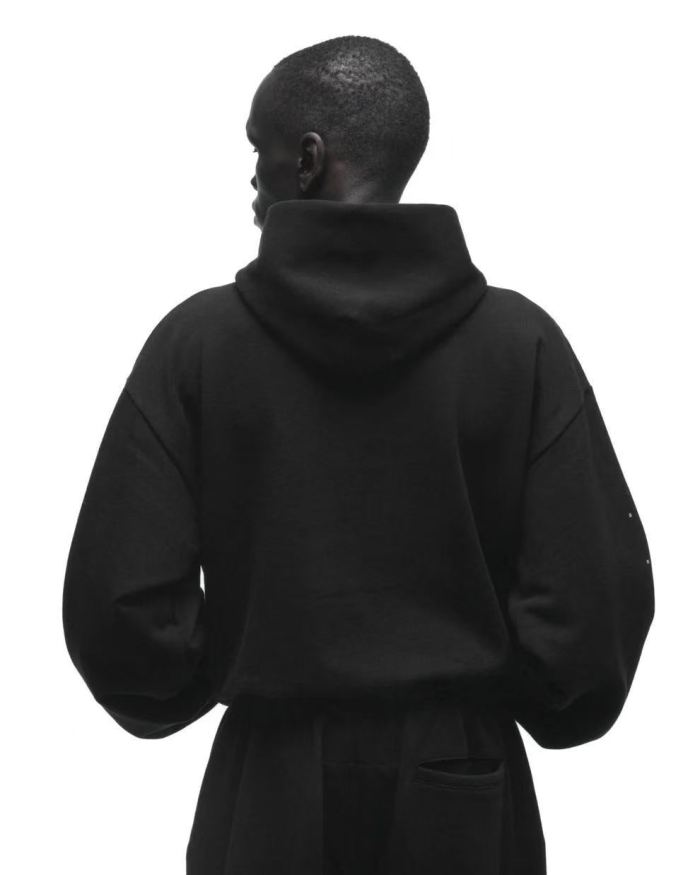 [Big & Tall for weights up to 220 lbs]1:1 quality version Black Letter With Rhinestone V2 Print Hoodie & Pants Set 28971641