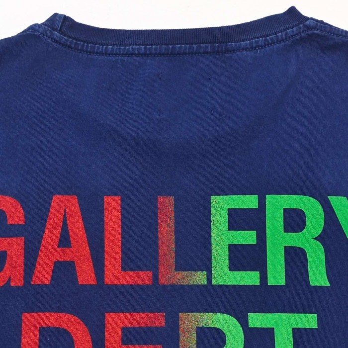 [Big & Tall for weights up to 260 lbs]1:1 quality version Fake Pocket Gradient Letter Print Tee 28971600