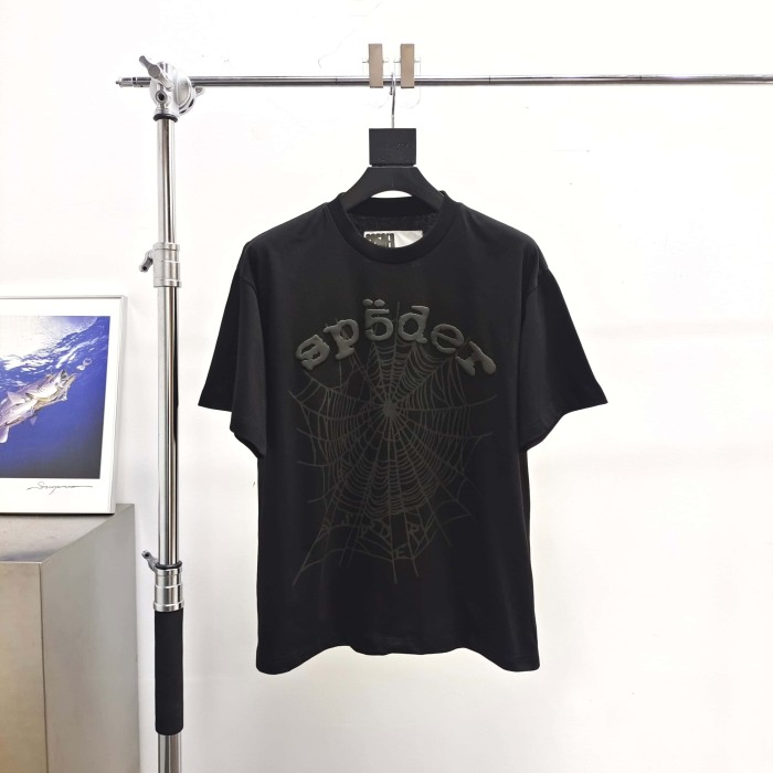 [Big & Tall for weights up to 220 lbs]1:1 quality version Black Letters Black Mesh Black Print Tee 28971638