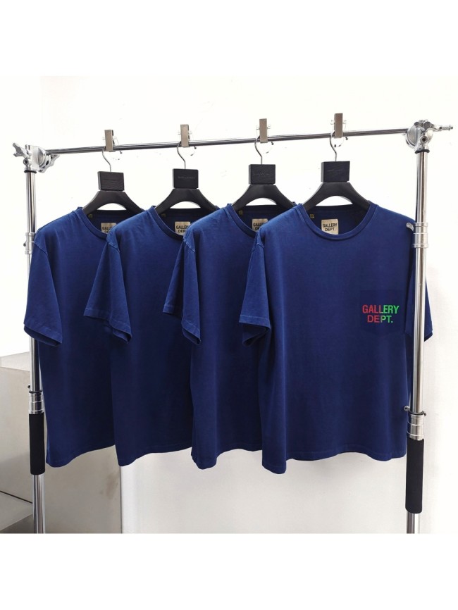 [Big & Tall for weights up to 260 lbs]1:1 quality version Fake Pocket Gradient Letter Print Tee 28971600