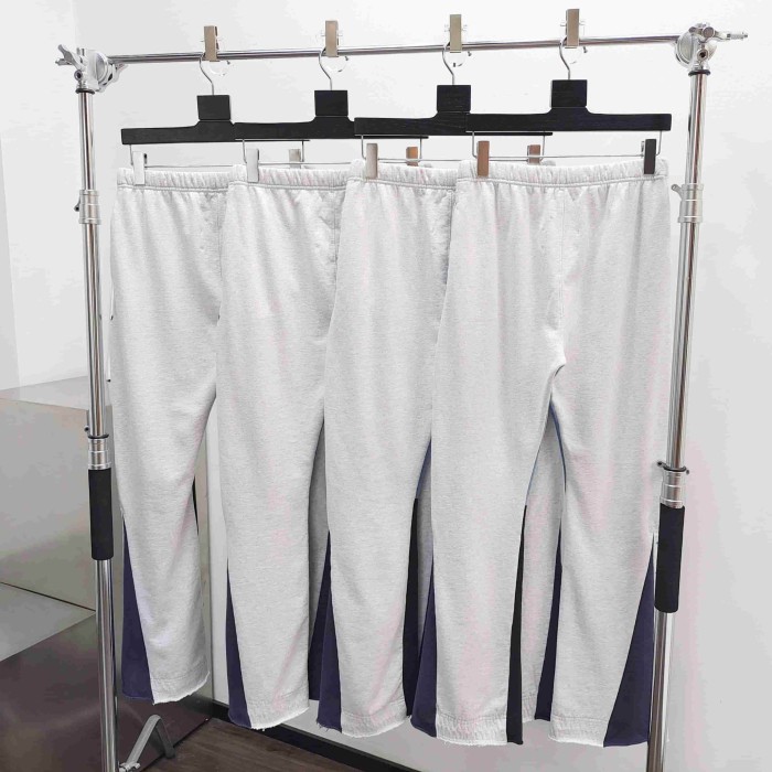 [Big & Tall for weights up to 260 lbs]1:1 quality version Bleached Gray Hand-Painted Splicing Casual Pants 28971601