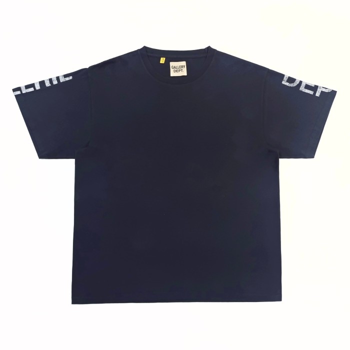 [Big & Tall for weights up to 260 lbs]1:1 quality version Vertical Large French Letter Print Washed Tee 2 colors 28971602