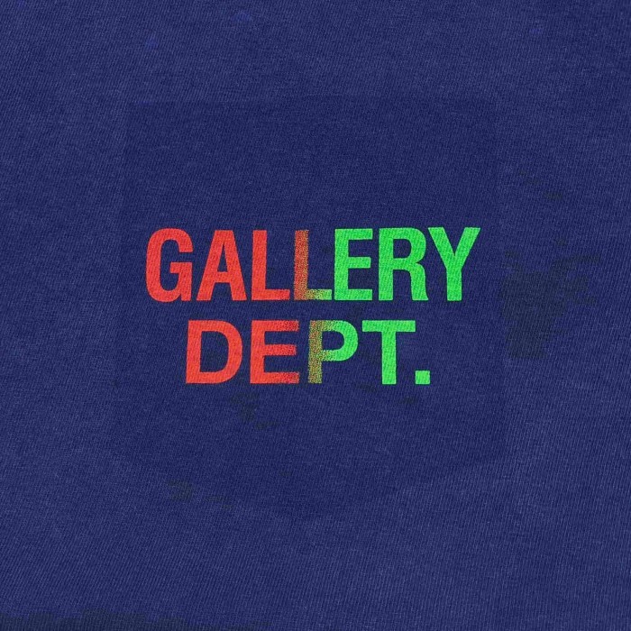 [Big & Tall for weights up to 260 lbs]1:1 quality version Fake Pocket Gradient Letter Print Tee 28971600