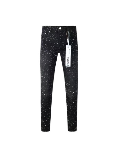 1:1 quality version Full Rhinestone Stacked Vintage Jeans 28972584