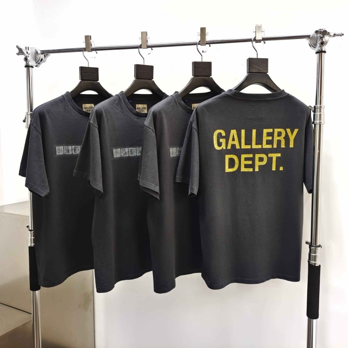 [Big & Tall for weights up to 260 lbs]1:1 quality version Film Drill Letter Print Washed Tee 28974022