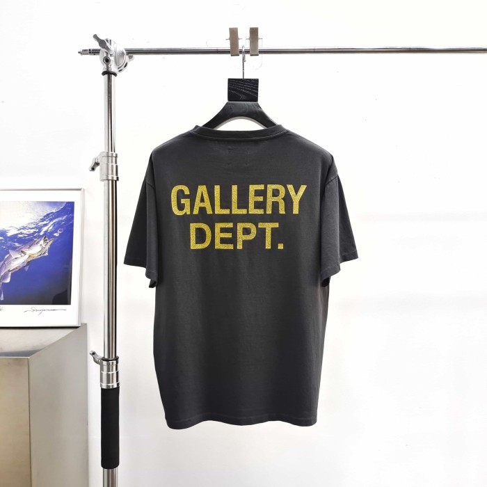 [Big & Tall for weights up to 260 lbs]1:1 quality version Film Drill Letter Print Washed Tee 28974022