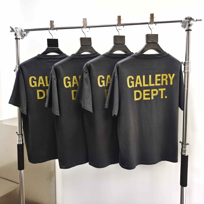 [Big & Tall for weights up to 260 lbs]1:1 quality version Film Drill Letter Print Washed Tee 28974022