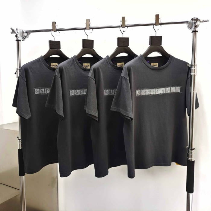 [Big & Tall for weights up to 260 lbs]1:1 quality version Film Drill Letter Print Washed Tee 28974022