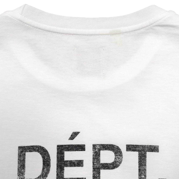 [Big & Tall for weights up to 260 lbs]1:1 quality version Vertical Large French Letter Print Washed Tee 2 colors 28971602